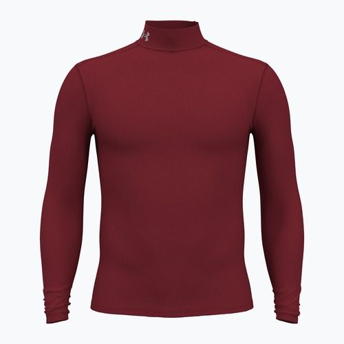 Longsleeve męski Under Armour Elite Mock CG cardinal/metallic silver