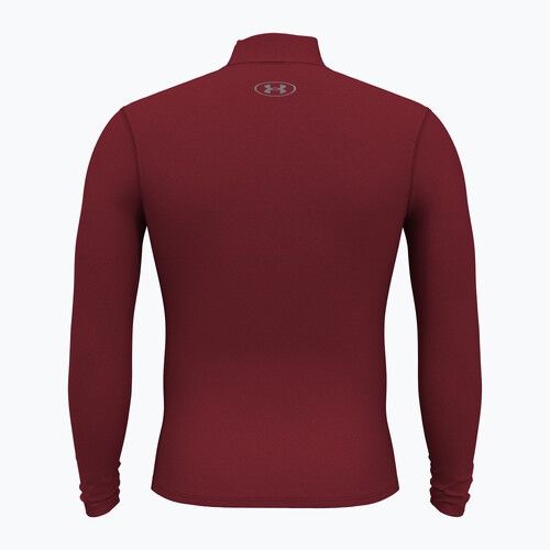 Longsleeve męski Under Armour Elite Mock CG cardinal/metallic silver
