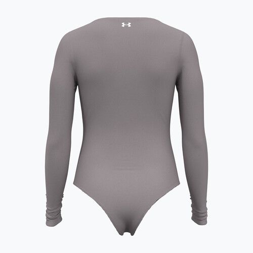 Body treningowe damskie Under Armour Vanish Leotard tetra gray/white