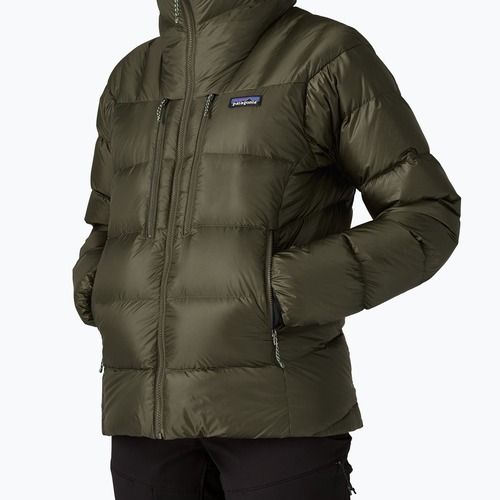 Kurtka puchowa damska Patagonia Fitz Roy Down Hoody pine needle green