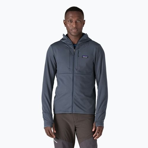 Bluza trekkingowa męska Patagonia R1 Thermal Full Zip Hoody smolder blue