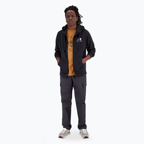 Bluza męska New Balance Essentials Stacked Logo French Terry black