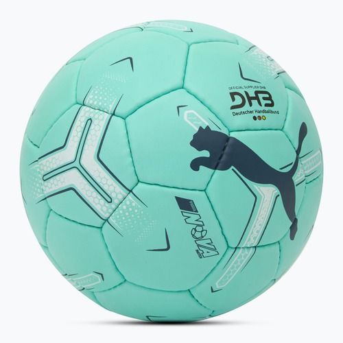 Piłka do piłki ręcznej PUMA Nova Match electric peppermint/grey skies/puma white rozmiar 3