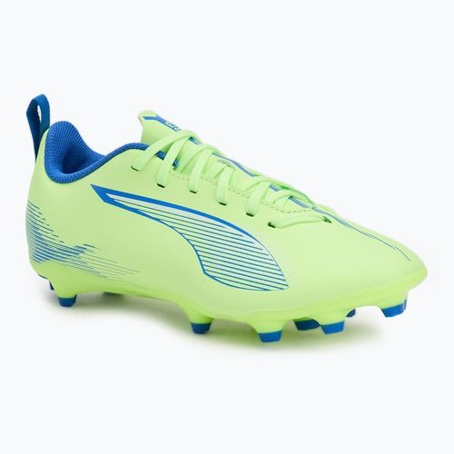 Buty piłkarskie dziecięce PUMA Ultra 5 Play FG/AG Jr fizzy apple/puma white