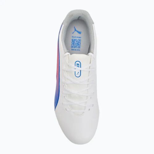 Buty piłkarskie PUMA King Match FG/AG puma white/bluemazing/flat light grey/sunset glow