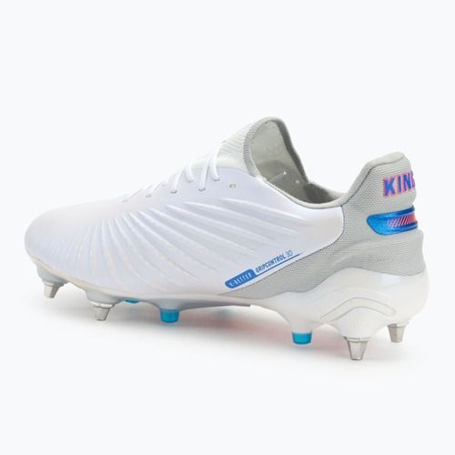 Buty piłkarskie męskie PUMA King Ultimate MxSG puma white/bluemazing/flat light grey/sunset glow
