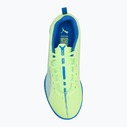 Buty piłkarskie dziecięce PUMA Ultra 5 Play TT Jr fizzy apple/puma white