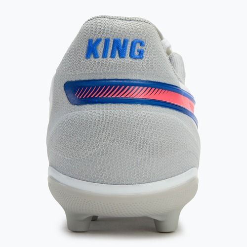 Buty piłkarskie dziecięce PUMA King Match FG/AG Jr puma white/bluemazing/flat light grey/sunset glow