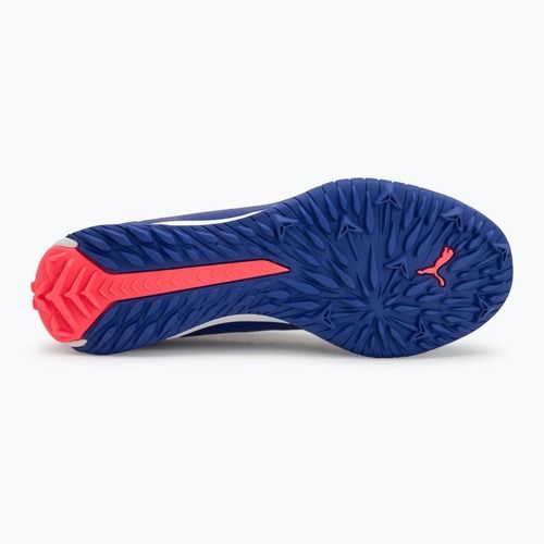 Buty piłkarskie dziecięce PUMA Ultra 5 Match TT + Mid Jr lapis lazuli/puma white/sunset glow