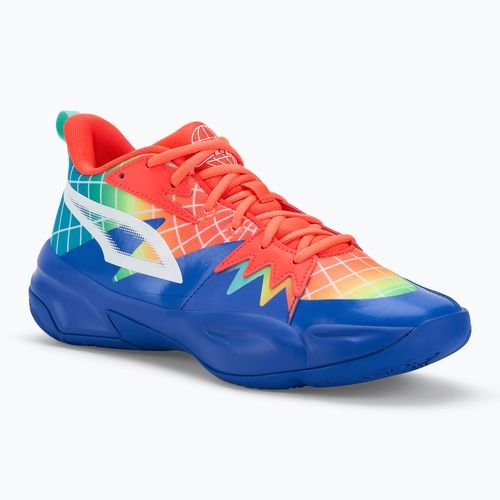 Buty do koszykówki męskie PUMA Genetics Marcus Smart royal sapphire/red blast