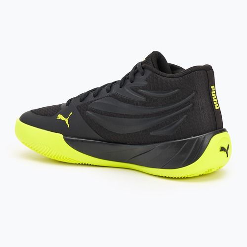 Buty do koszykówki męskie PUMA Court Pro puma black/electric lime