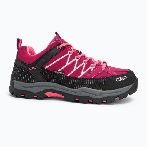 Buty trekkingowe juniorskie CMP Rigel Low Wp berry/pink fluo