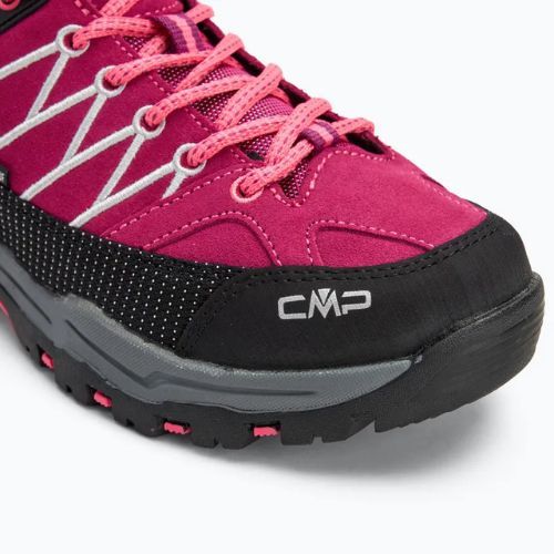Buty trekkingowe juniorskie CMP Rigel Low Wp berry/pink fluo
