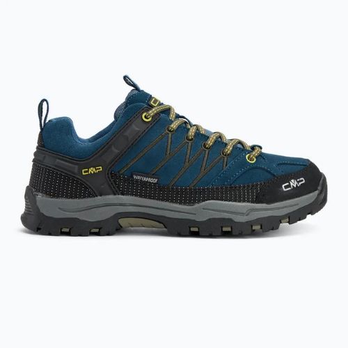 Buty trekkingowe juniorskie CMP Rigel Low Wp blue ink/yellow
