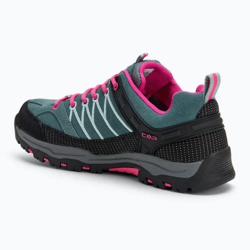 Buty trekkingowe  juniorskie CMP Rigel Low Wp mineral green/purple fluo