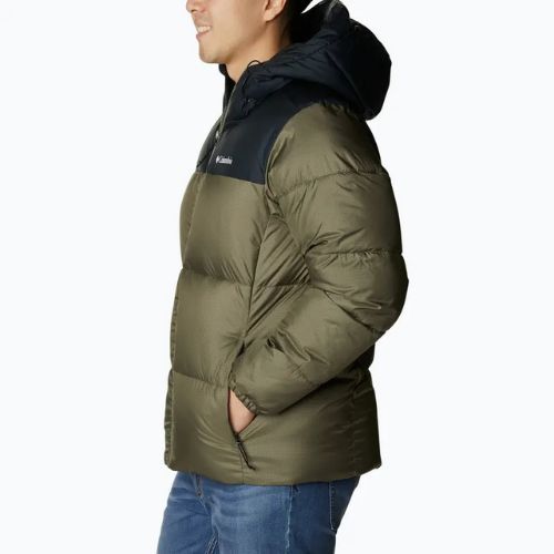 Kurtka ocieplana męska Columbia Puffect II Hooded stone green/ black