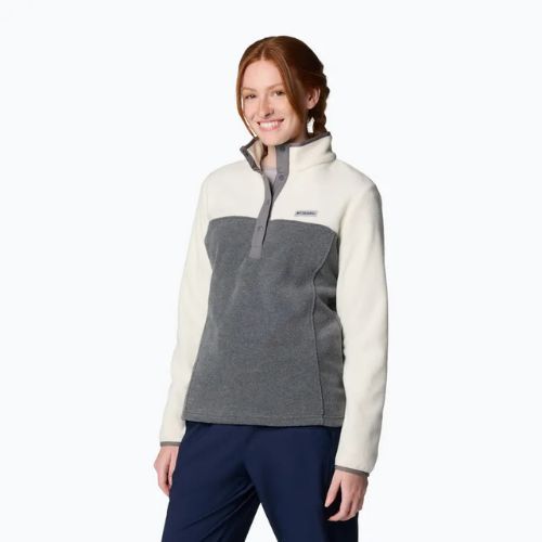 Bluza damska Columbia Benton Springs 1/2 Snap city grey heather/chelk