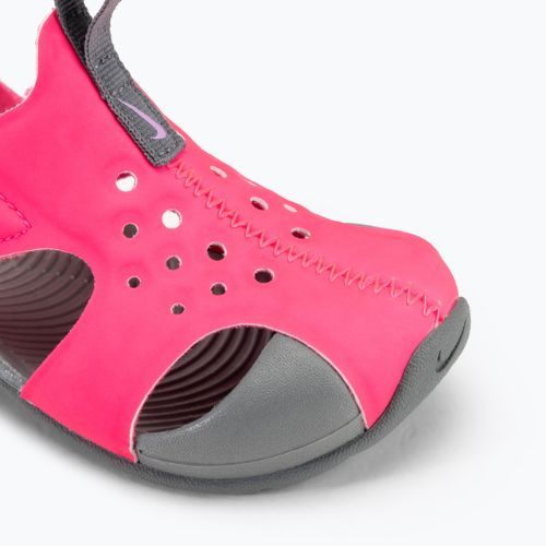 Sandały dziecięce Nike Sunray Protect 2 hyper pink/smoke grey/fuchsia glow