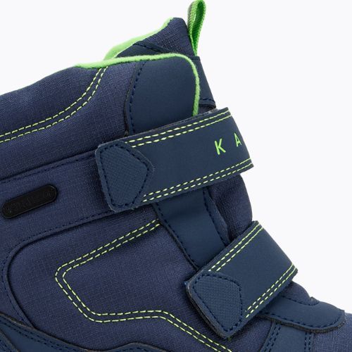 Śniegowce dziecięce KADVA Snowey Mid WaterProof granatowy/zielony