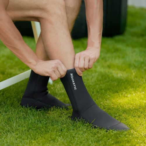 Skarpety neoprenowe AQUASTIC Wintstick Socks 3 mm czarny