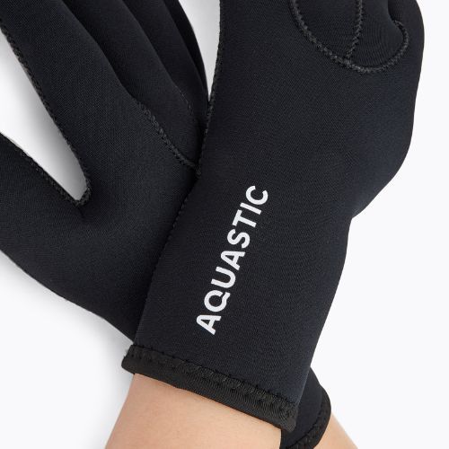 Rękawice neoprenowe AQUASTIC Wintstick Gloves 3 mm czarny