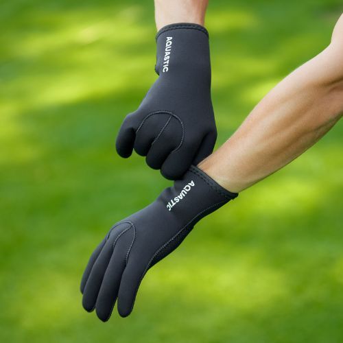 Rękawice neoprenowe AQUASTIC Wintstick Gloves 3 mm czarny