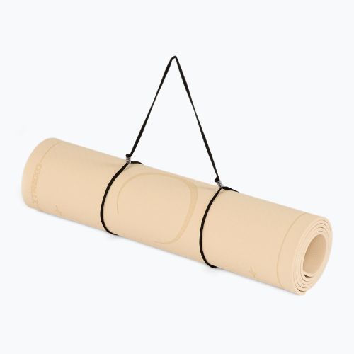 Mata do jogi TREXO EcoGrip 6mm TXO-B4Z001-BZ jasny brąz