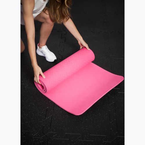 Mata fitness TREXO comfort 10 mm TXO-B4Z003-PK różowy