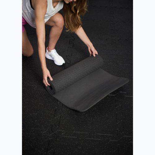 Mata fitness TREXO comfort 10 mm TXO-B4Z003-BL grafitowy