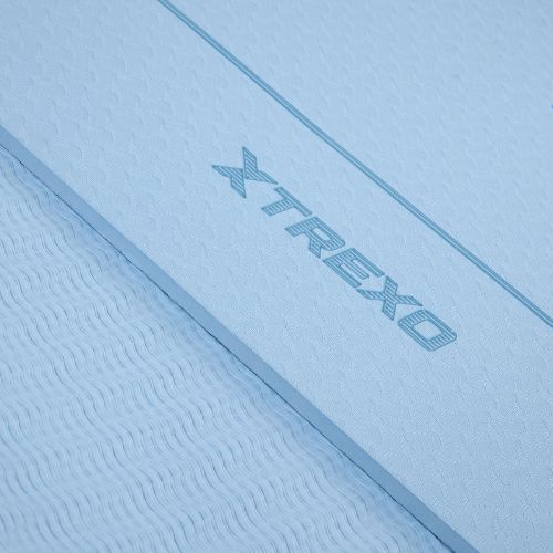 Mata do ćwiczeń i jogi TREXO antypoślizgowa 6mm TXO-B4Z002-BL niebieski