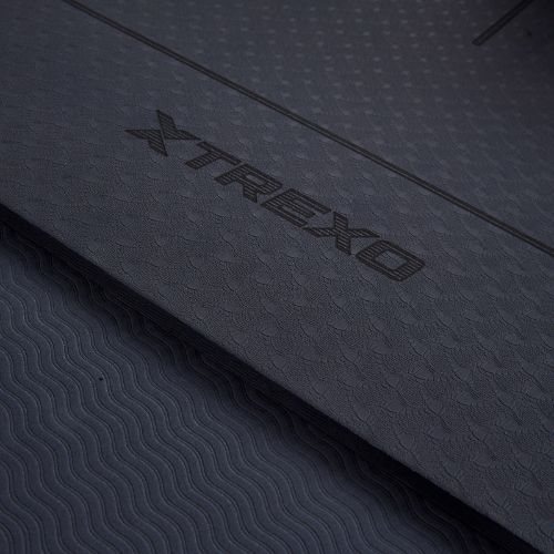 Mata do ćwiczeń i jogi TREXO antypoślizgowa 6mm TXO-B4Z002-CH grafitowy