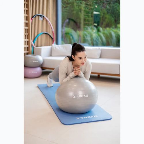 Piłka gimnastyczna XTREXO TXO-B4Z007-GY 55 cm szary