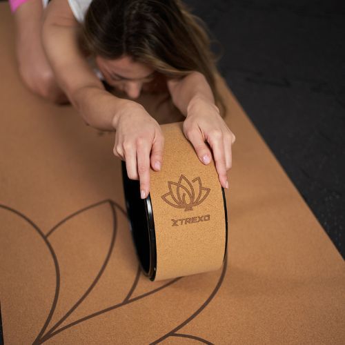 Obręcz do jogi XTREXO korkowa TXO-B4Z024-NC naturalny