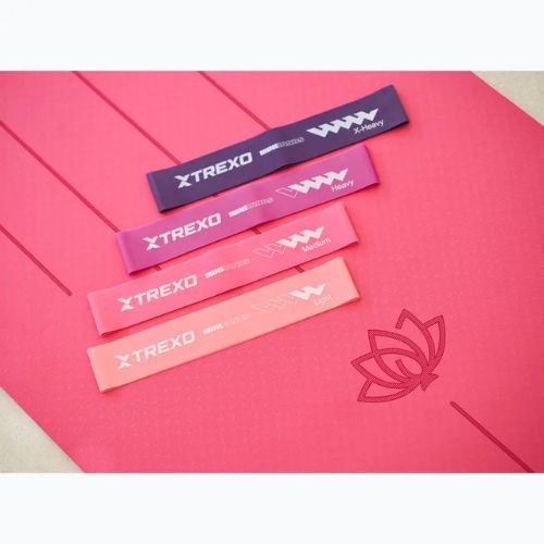 Zestaw gum do ćwiczeń TREXO Mini Power Band TXO-B4Z053-ALL 5 szt. wielokolorowy