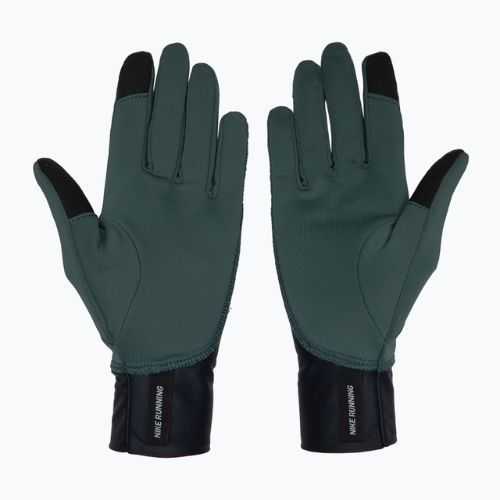 Rękawiczki do biegania damskie Nike Pacer Midweight RG vintage green/black/silver