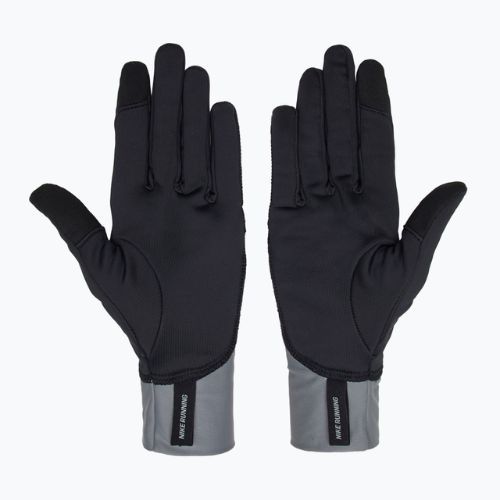 Rękawiczki do biegania męskie Nike Pacer Midweight RG black/smoke grey/silver