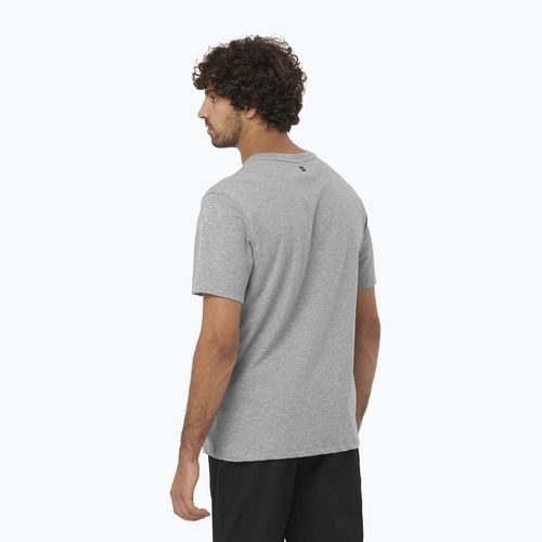 Koszulka męska Salomon Logo Performance heather grey
