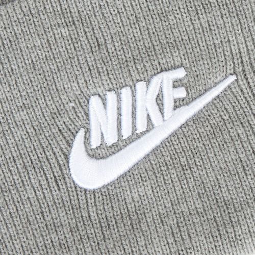Czapka zimowa Nike Peak Futura Beanie dark grey heather/white
