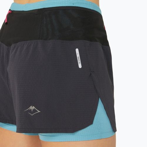 Spodenki do biegania damskie ASICS Fujitrail 2-N-1 performance black/gris blue