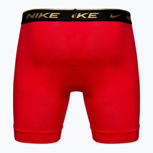 Bokserki męskie Nike Everyday Cotton Stretch 3 pary black silver/red gold/black gold
