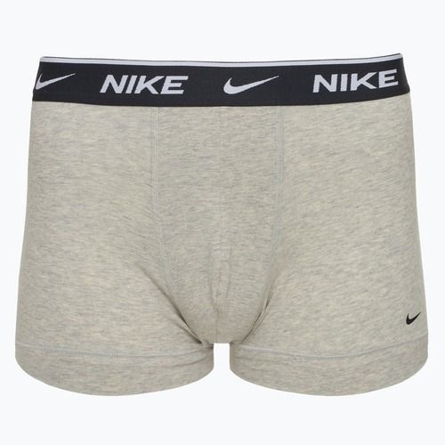 Bokserki męskie Nike Everyday Cotton Stretch Trunk 3 pary white/grey heather/black