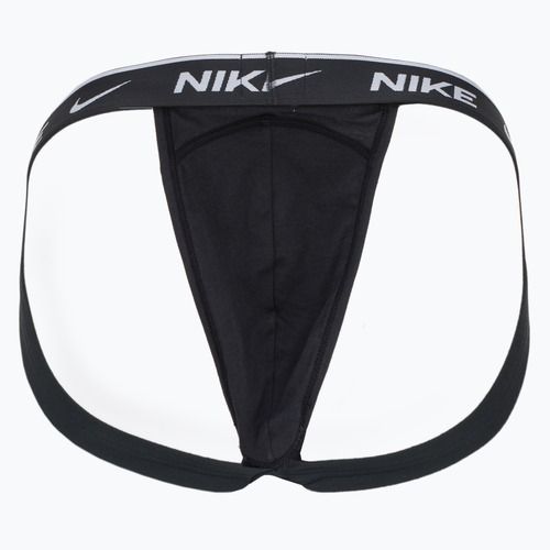 Slipy męskie Nike Dri-FIT Everyday Cotton Stretch Jock Strap 3 pary black/black/black