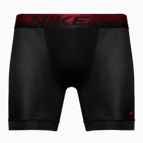 Bokserki męskie Nike Dri-Fit Essential Micro Boxer Brief 3 pary black/grey/deep red