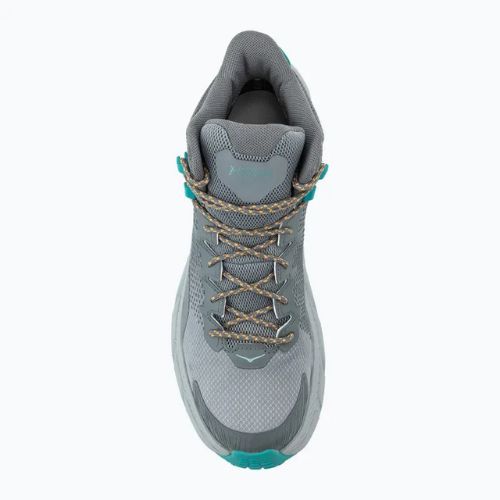 Buty turystyczne męskie HOKA Trail Code GTX galactic grey/electric aqua