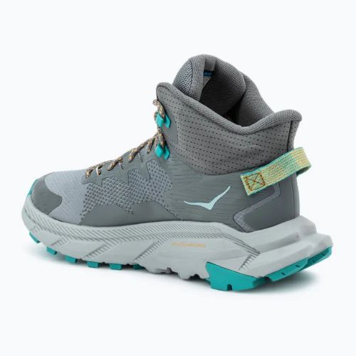 Buty turystyczne męskie HOKA Trail Code GTX galactic grey/electric aqua