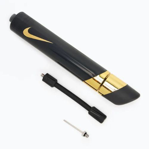 Pompka do piłek Nike Hyperspeed Ball Pump Swoosh black/metallic gold/metallic gold