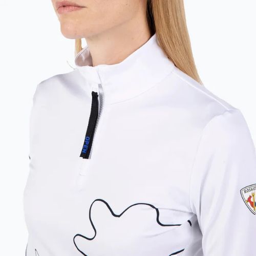 Bluza narciarska damska Rossignol Booster 1/2 Zip Top white