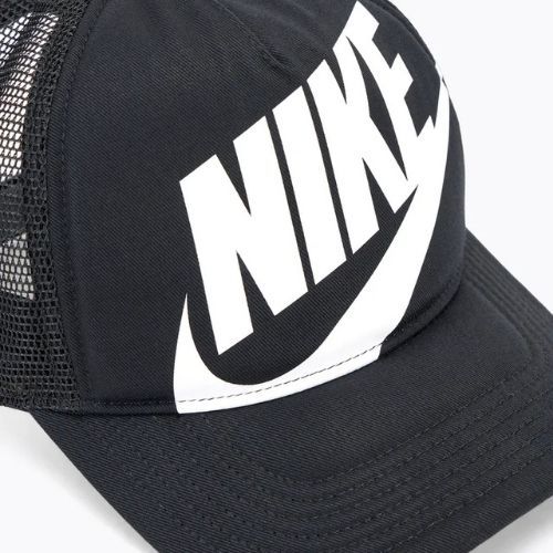 Czapka z daszkiem dziecięca Nike Rise Structured Trucker black/black/white