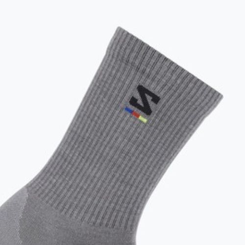 Skarpety Salomon Sunday Smart Crew shark skin/ black