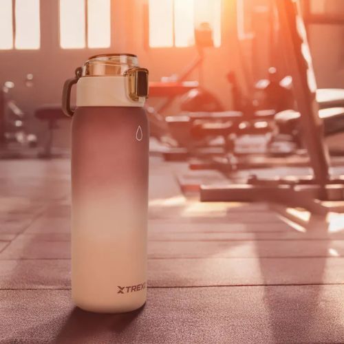 Bidon TREXO Haust 1000 ml brązowy
